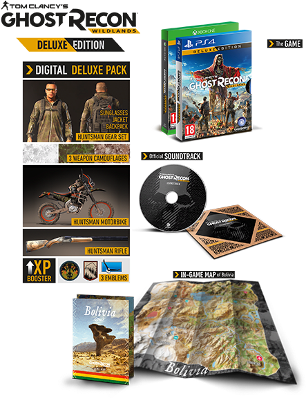 Ghost Recon Wildlands - Tom Clancys Ghost Recon: Wildlands Deluxe Edition (ps4) (1041x605), Png Download