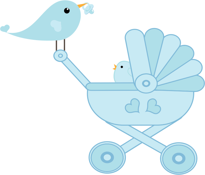 Baby Boy Baseball Clipart - Baby Stroller Cartoon (710x606), Png Download