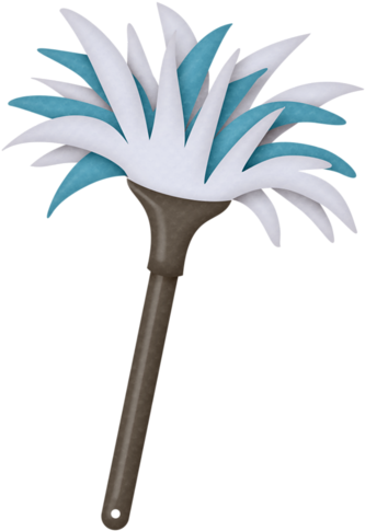 Spring Clean - Feather Duster Clipart Png (348x500), Png Download
