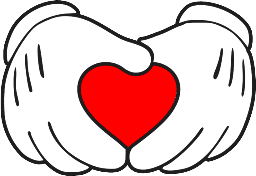 View Samegoogleiqdbsaucenao Worth , - Mickey Hands With Heart (838x584), Png Download