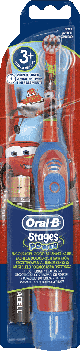 Oral-b Stages Power Kids Battery Toothbrush Featuring - Oral-b Advancepower 400 Kids Electric Toothbrush (1200x1200), Png Download