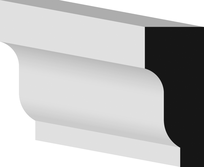 Metrie 210pvcf16 Rake Mould - Coffee Table (710x582), Png Download