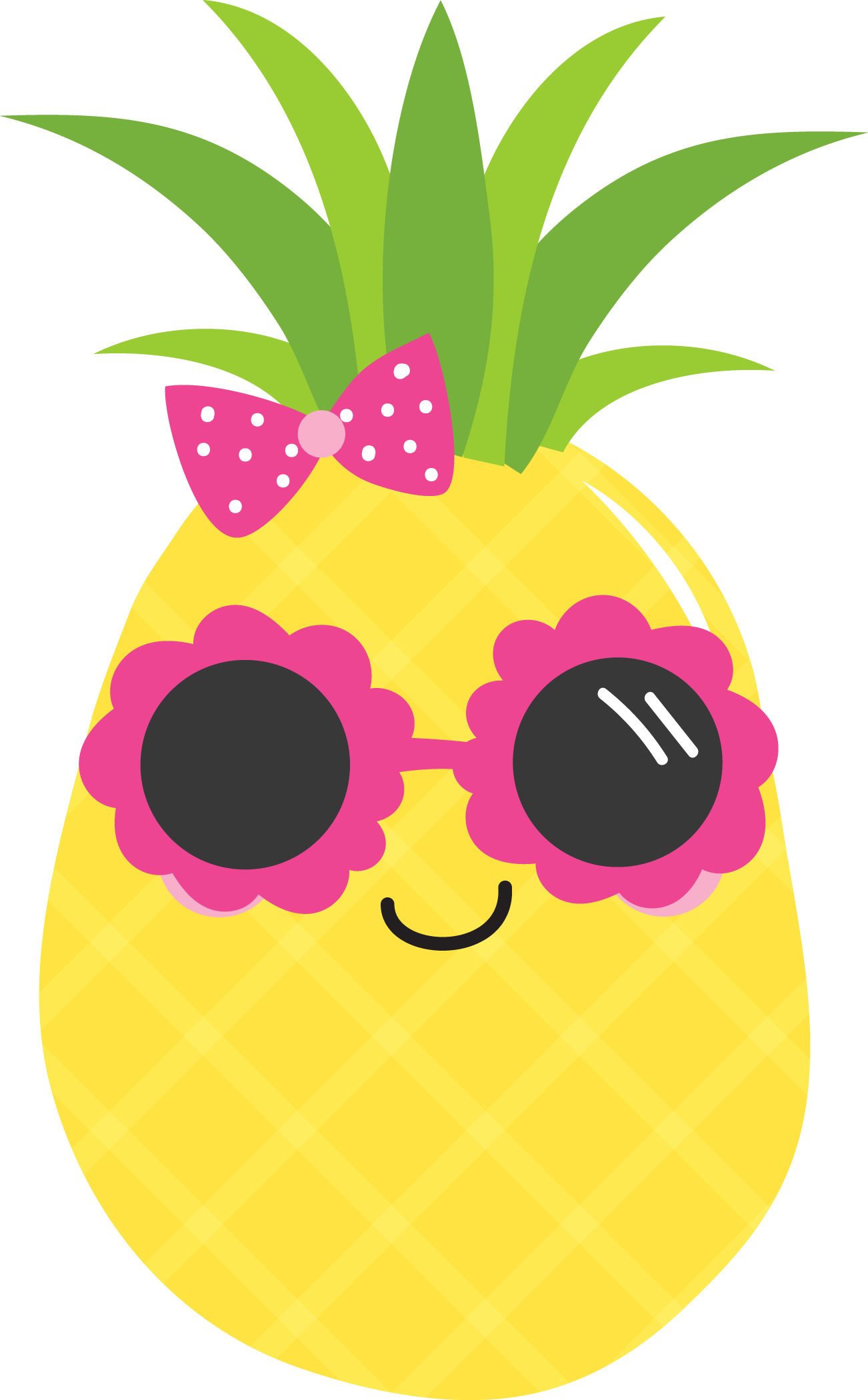 Pineapple Luau Food Clip Art - Pineapple Png Clipart (1302x2100), Png Download