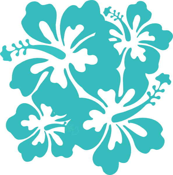 Clip Arts Related To - Clip Art Hawaiian Flower (594x598), Png Download