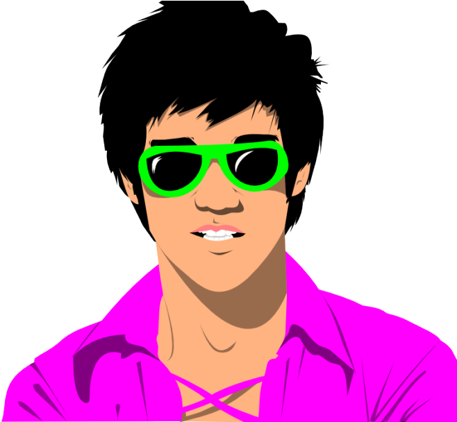 Bruce Lee Vector Cartoon - Bruce Lee Cartoon Face (700x607), Png Download