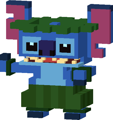 Luau Stitch - Disney Crossy Road Stitch (427x454), Png Download