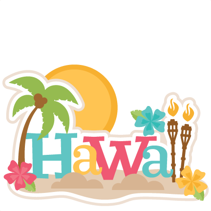 Hawaii Clipart Hibiscus Clipart Digital Flowers Summer - Hawaii Vacation Clip Art (432x432), Png Download
