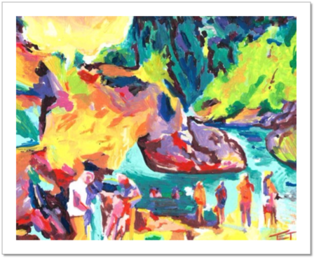 Day At Da Gioia - Modern Art (480x400), Png Download