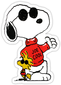 Joe Cool Snoopy Clipart Free Clip Art Images Clipart - Snoopy And Woodstock Joe Cool (375x360), Png Download