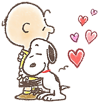 Snoopy Love Heart Xoxo Hug Charliebrown Watercolor - Good Morning Cartoon Love (462x450), Png Download