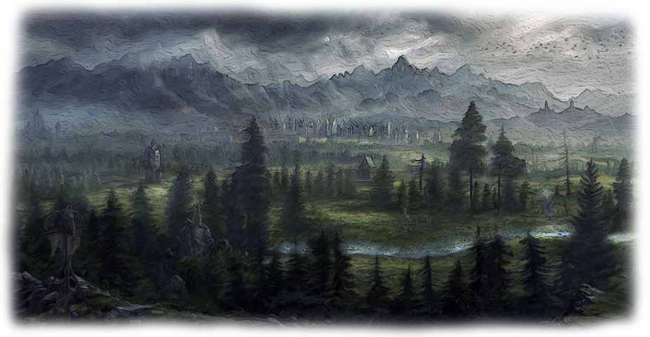 Alpine Page Break - Mountains Fantasy Art (926x480), Png Download