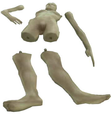 Dead Rising Mannequin Full Broken - Broken Mannequin (421x373), Png Download