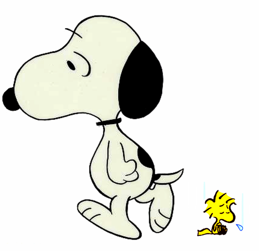 Charlie Brown - Snoopy Going Away (907x880), Png Download
