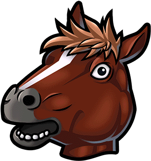 Gear-brown Horse Headdress Render - Horse Head Mask Render (380x380), Png Download