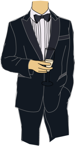 Formal, Or Black Tie - Tuxedo (1000x500), Png Download