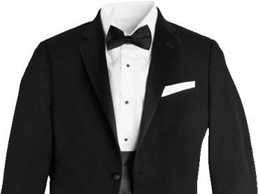 Pre Arranged Styles For Image Black And White Download - Tuxedo Top (370x360), Png Download