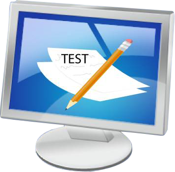 Logo - Online Exam Logo Png (357x352), Png Download
