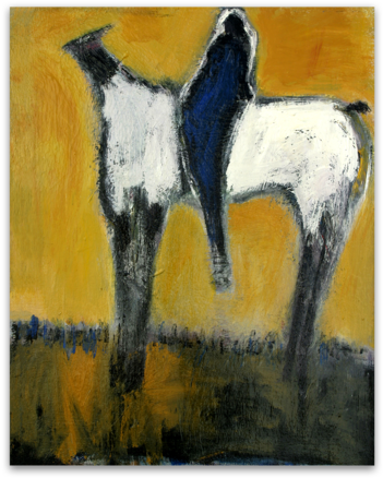 White Horse And Rider - Horse (480x480), Png Download