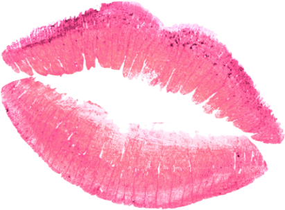 Tumblr Sticker - Pink Lips Png (453x324), Png Download