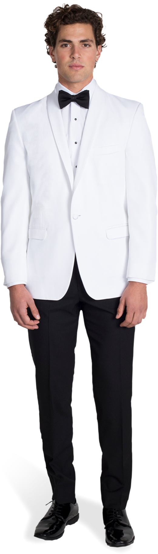 White Tuxedo Dinner Jacket - Man In White Tuxedo Png (1188x1980), Png Download