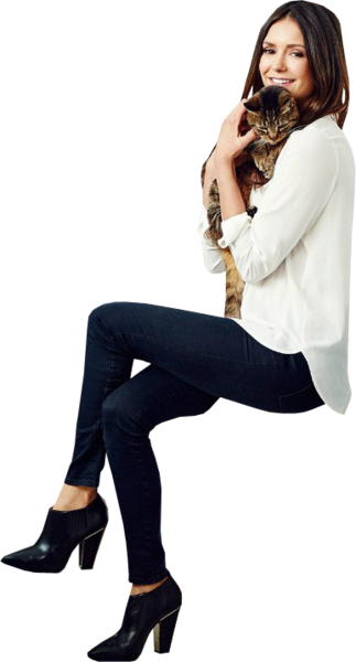 Nina Dobrev 03 - Nina Dobrev (323x600), Png Download