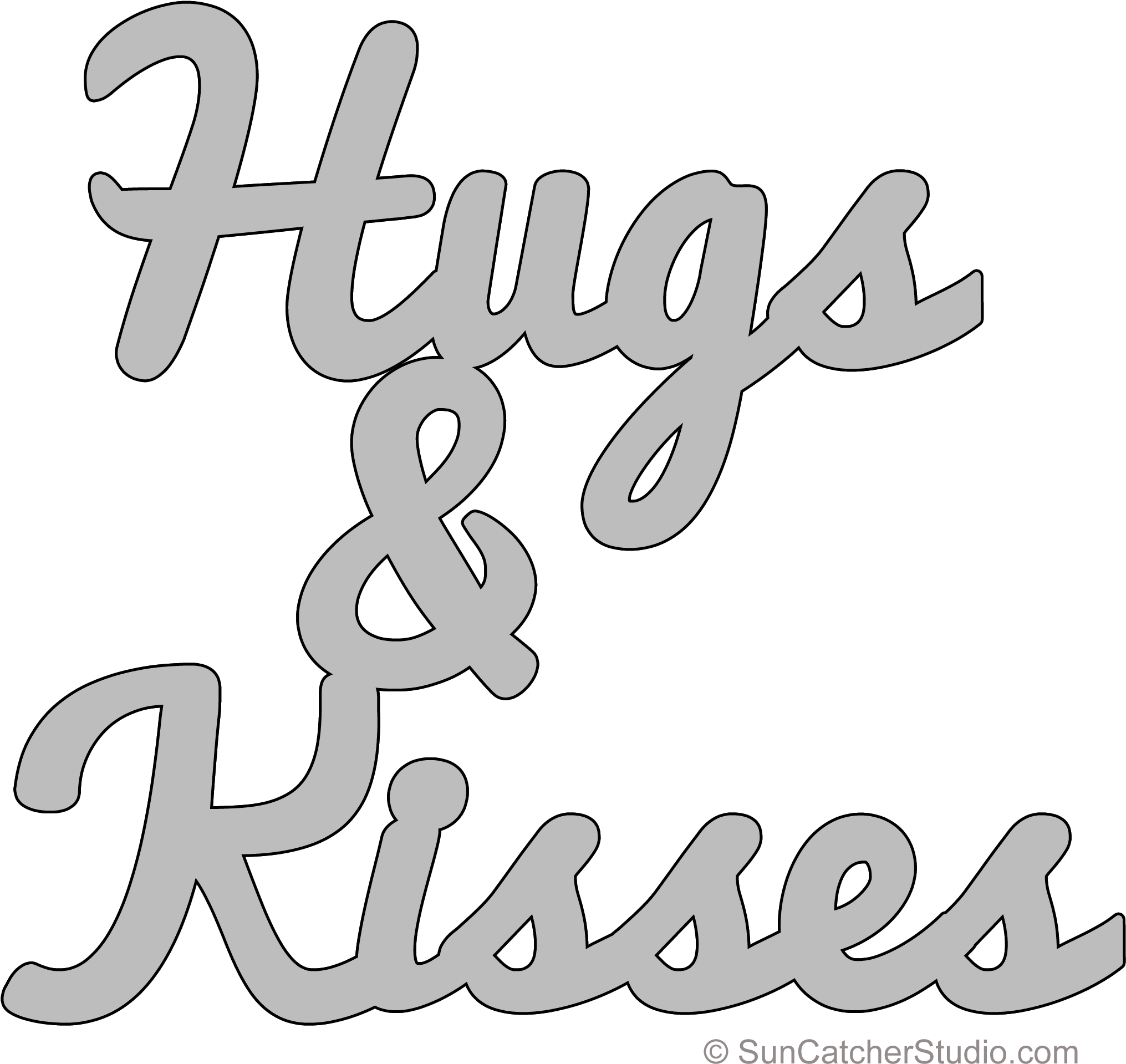 Hugs & Kisses Pattern - Pattern (2100x2100), Png Download