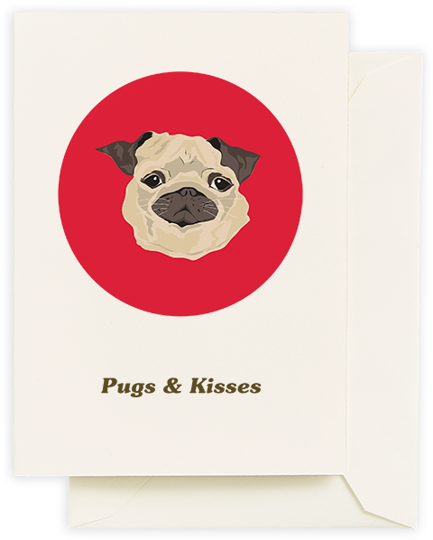 Pugs And Kisses (600x777), Png Download