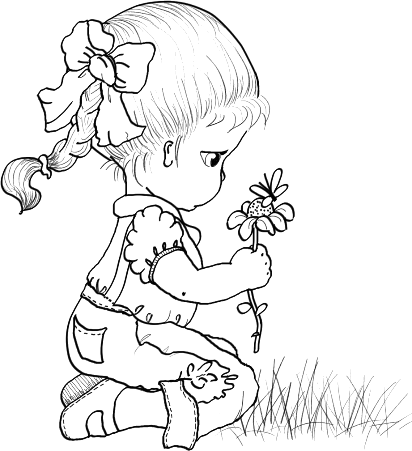 Kisses - Coloring Book (1344x1500), Png Download