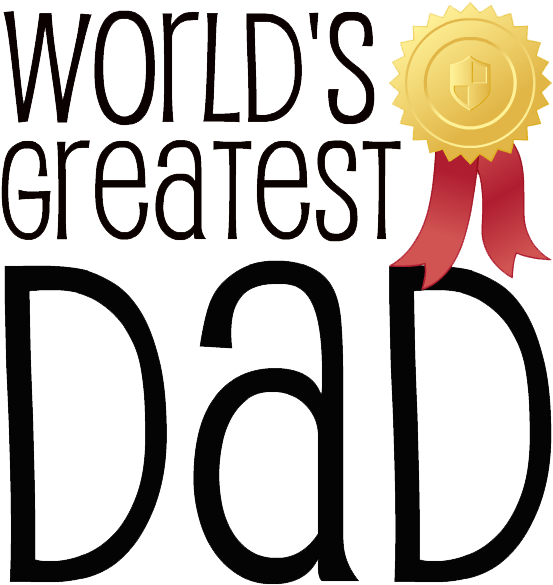 Fathers Day Transparent Background - Happy Father's Day Clip Art (571x600), Png Download