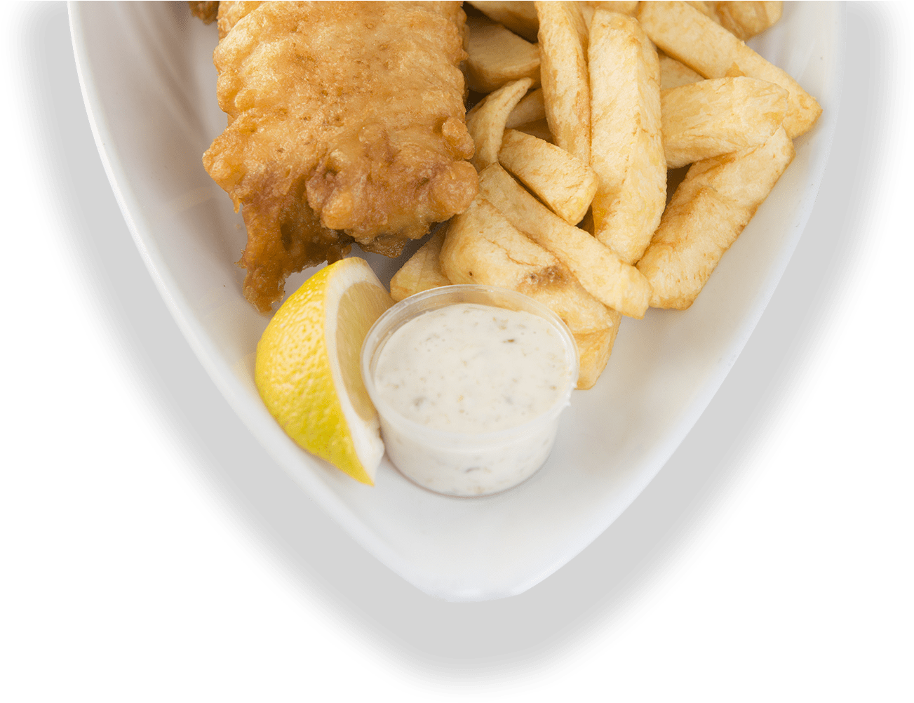 Fresh, Delicious And Only The Best Ingredients - Fish And Chips (1334x1020), Png Download