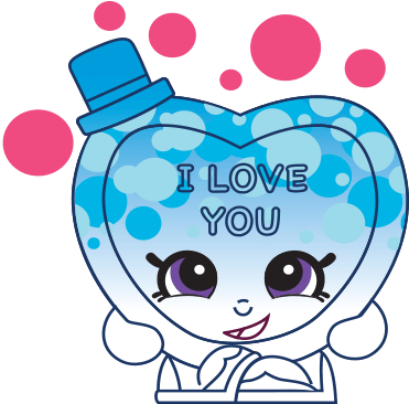 Shopkins Season 10 Mini Packs Sweet Treats List Of - Heart (495x491), Png Download