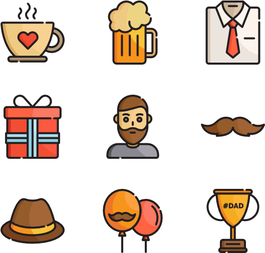 Fathers Day - Father's Day Icon Png (600x564), Png Download