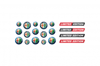 Alfa Romeo Domed Key Fob Emblems - Round Honda Key Emblem (400x350), Png Download