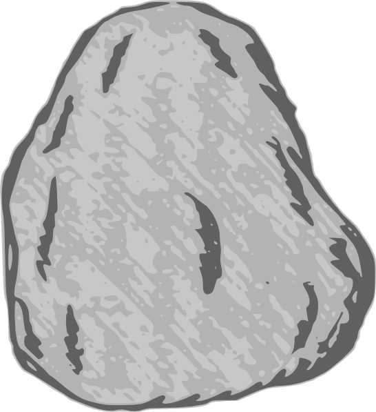 Cartoon Stone Clip Art At Clker - Rock Stone Clip Art (522x597), Png Download