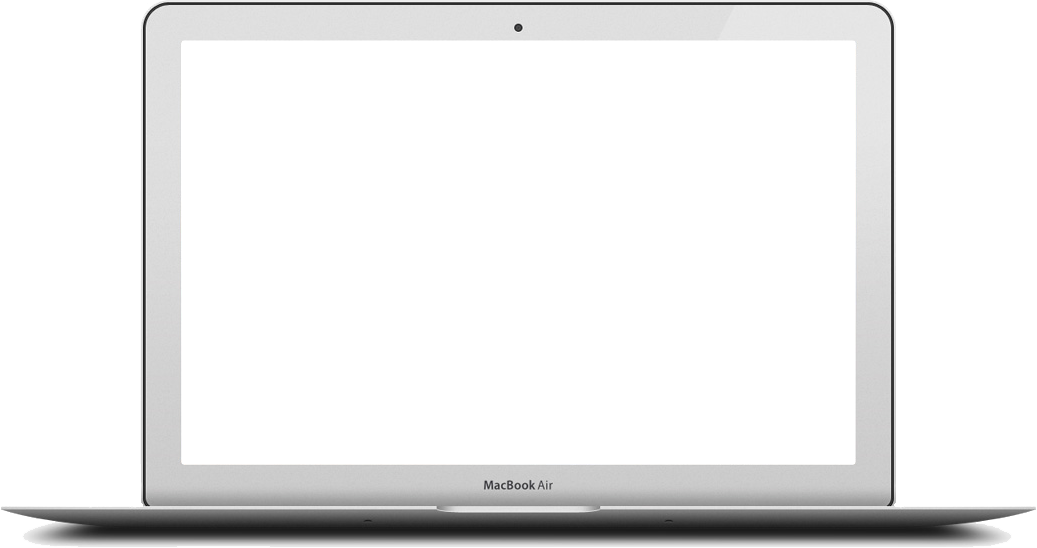 Mac Png Transparent Image - Mac Book Empty Screen (1037x548), Png Download