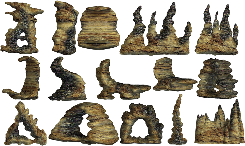 Rock Png Transparent Picture - Underwater Rock Png (613x350), Png Download
