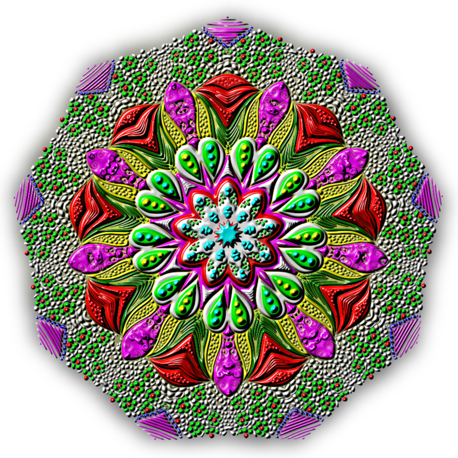 Peacock Feathers Mandala By Kat Ahrens - Feather (894x894), Png Download