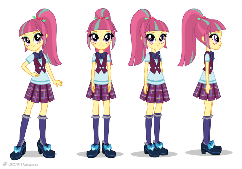 Friendship Games Sour Sweet Turnaround Art - Vector Sour Sweet Equestria Girls (817x572), Png Download