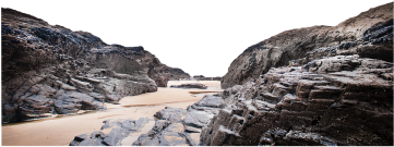 Rock River Landscape - Coast (360x360), Png Download
