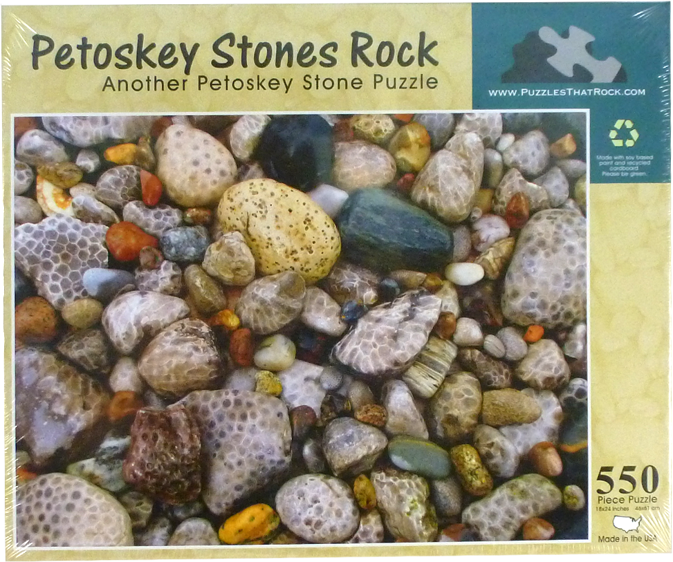 Puzzles That Rock Petoskey Stones Rock, 550 Piece Puzzle (1000x1000), Png Download