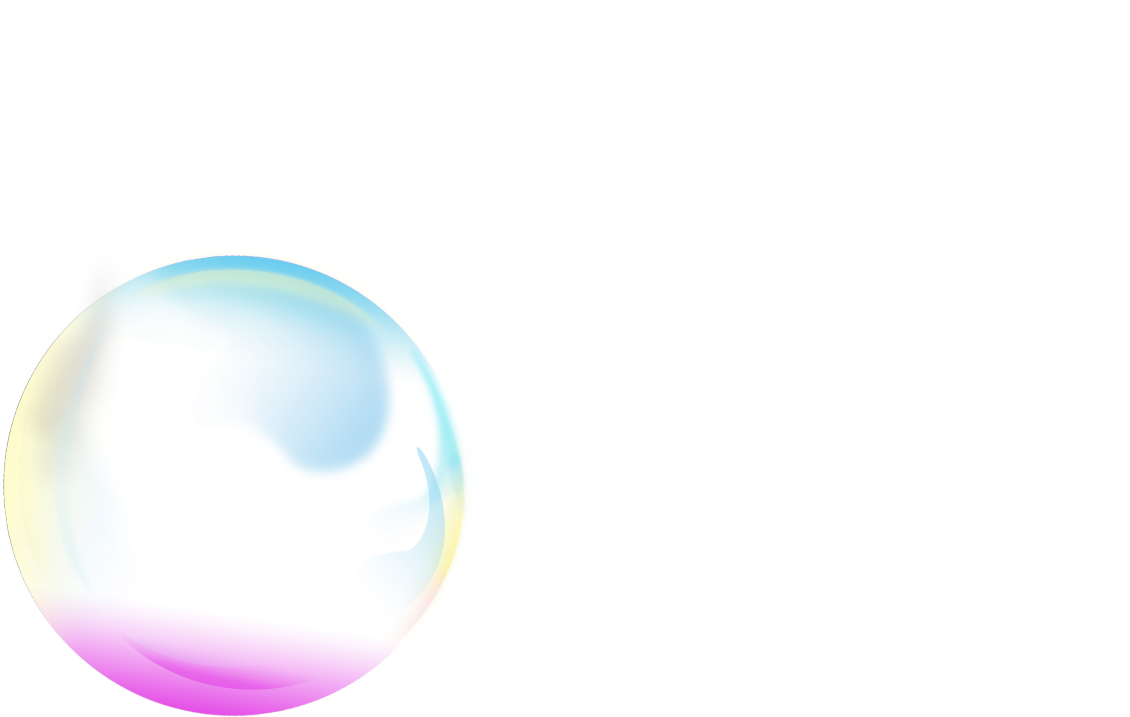 Color Bubbles Png - Sphere (4000x2600), Png Download