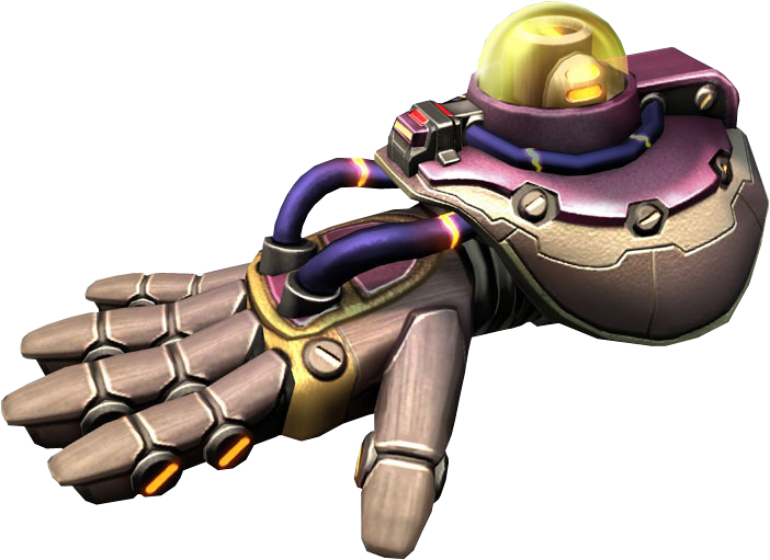 A Glove Type Weapon That Deploys The Carnivorous Nano-sects, - Ratchet And Clank Glove (731x540), Png Download