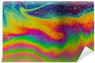 Psychedelic Patterns Formed On The Surface Of Soap - Modern Art (400x400), Png Download