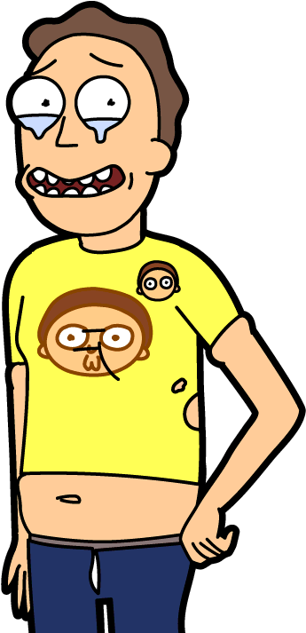 Super Morty Fan Jerry - Jerry Morty Pocket Mortys (403x730), Png Download