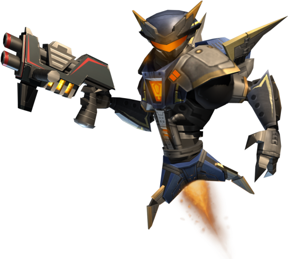 Green - Ratchet And Clank Deadlocked Green (588x525), Png Download