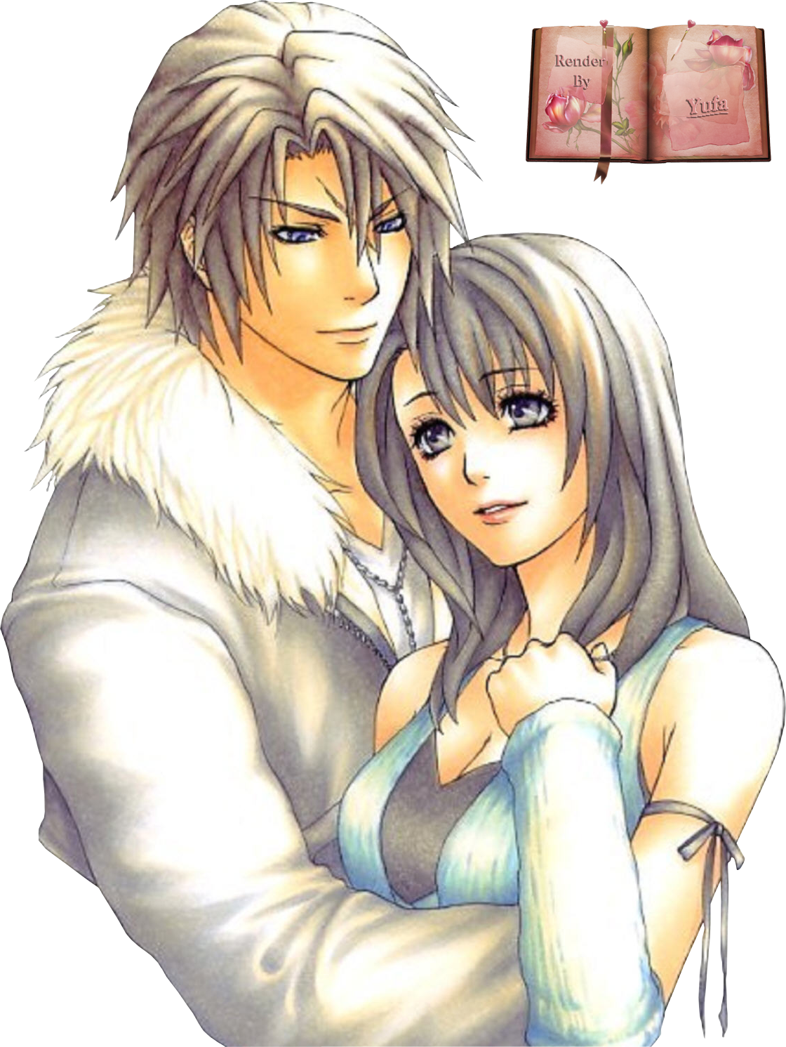 Linoa Et Squall (1120x1491), Png Download