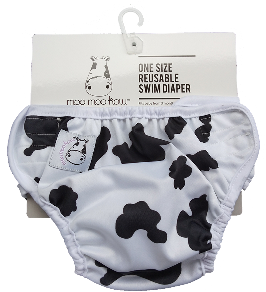 One Size Swim Diaper Moo Moo (1000x1000), Png Download