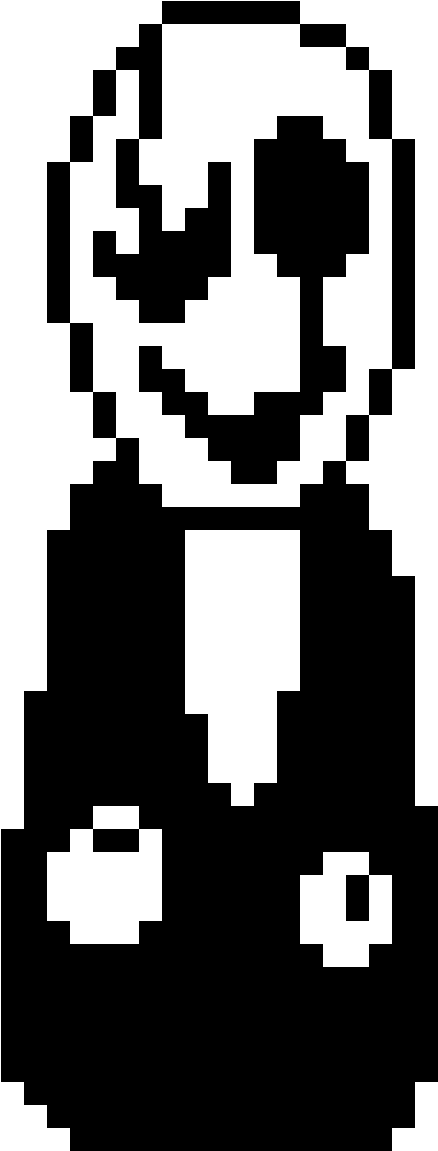 W - D - Gaster (483x1196), Png Download