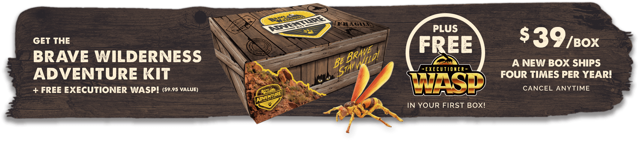 Get The Brave Wilderness Adventure Kit With A Free (2130x472), Png Download