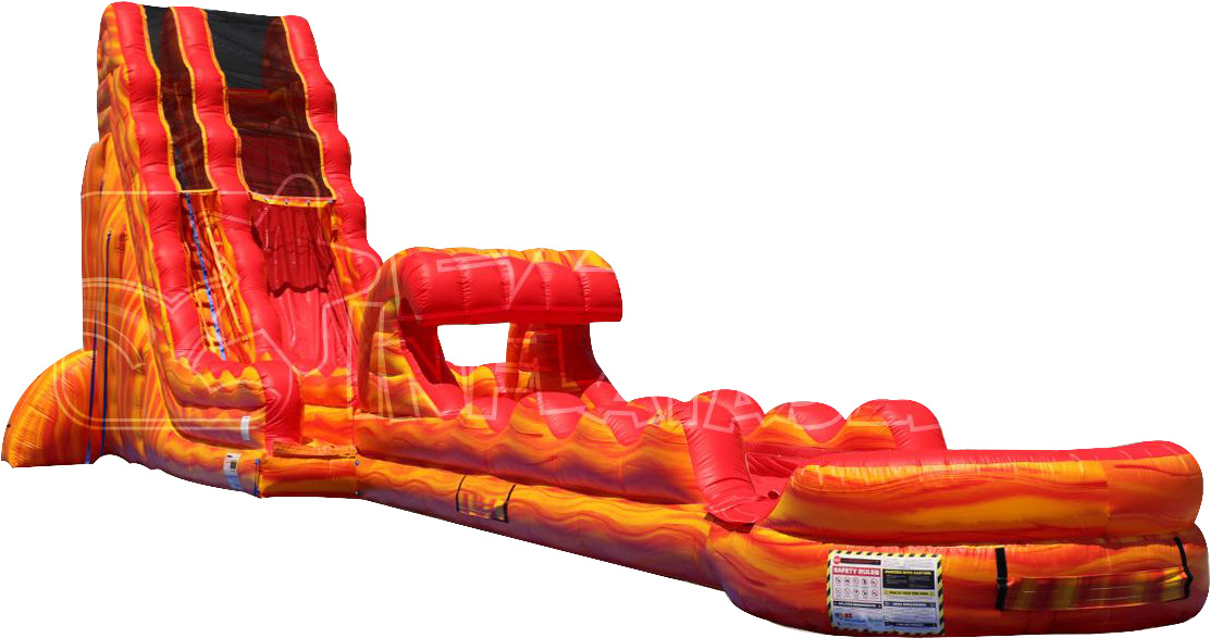 22ft Lava Rush With Slip And Slide (1200x788), Png Download